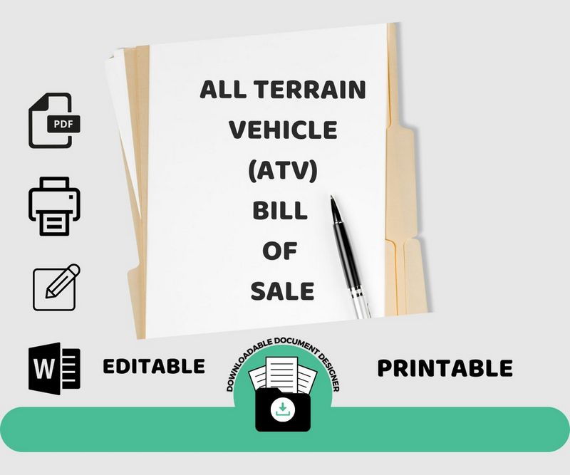 How to create an ATV bill of sale.